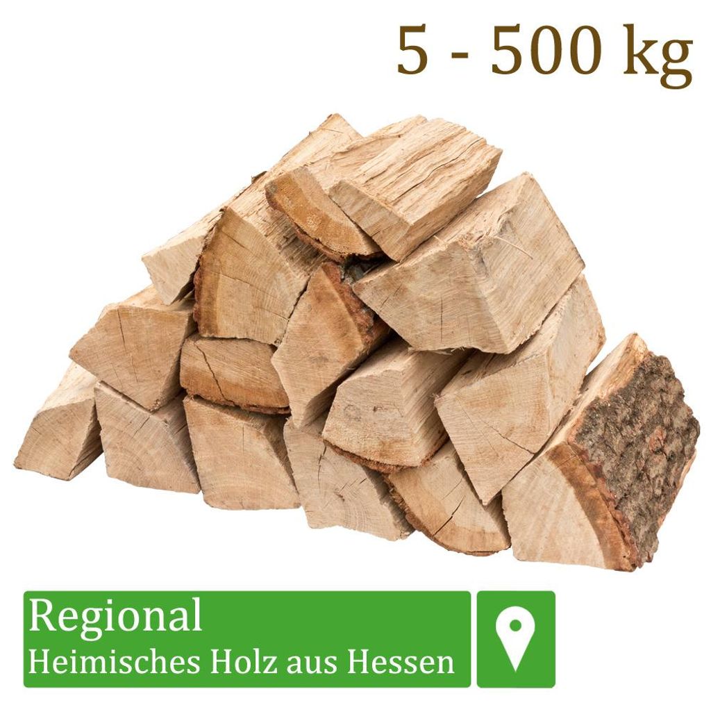 Brennholz Kaminholz Holz Eiche 5-500 kg Für Ofen und Kamin Produktbild 