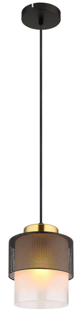 Globo Lighting|Hängeleuchte Metall schwarz matt, 1x E27