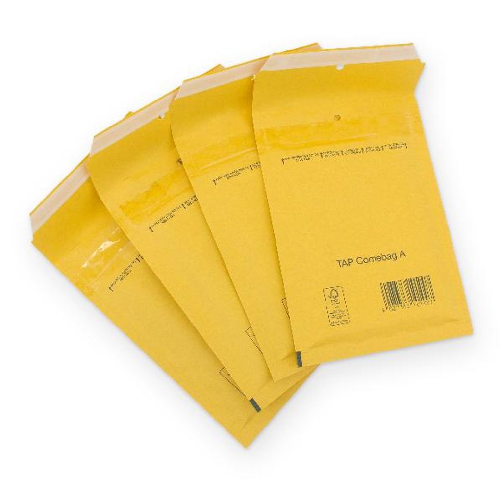 Luftpolstertasche Größe A / 1 braun - 200 Stück - 100x165mm Produktbild 