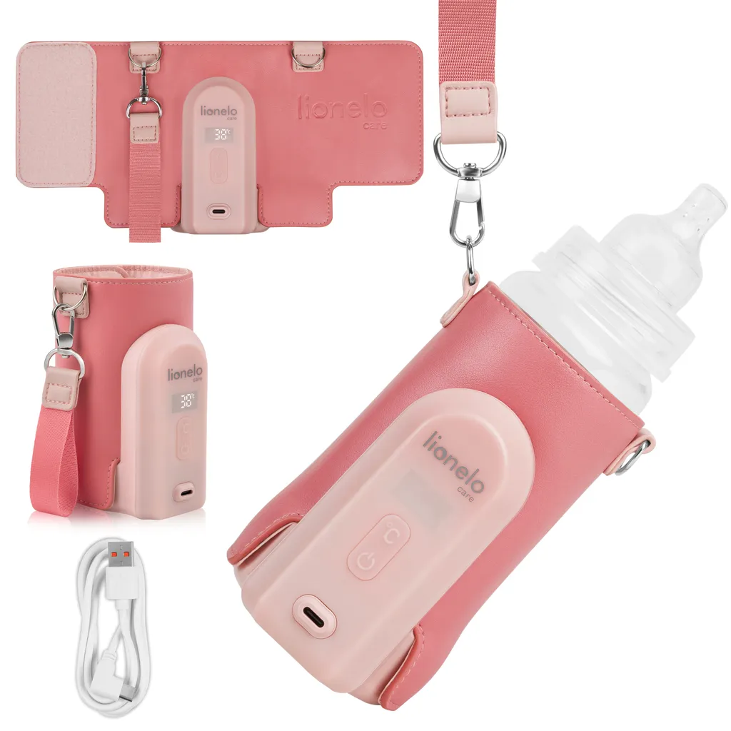 Chauffe-biberon USB Lionelo Thermup Go Evo 5 Températures Rose Coral