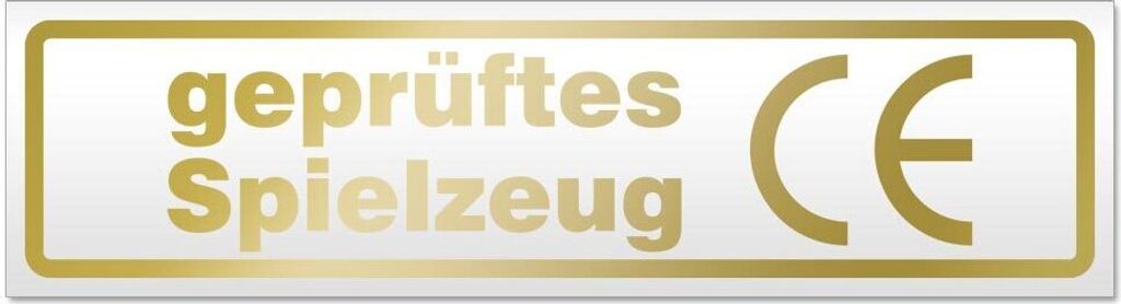 Kiwistar es Spielzeug Magnetschild Schild magnetisch - 45cm Gold - Magnetfolie für Auto PKW Kfz