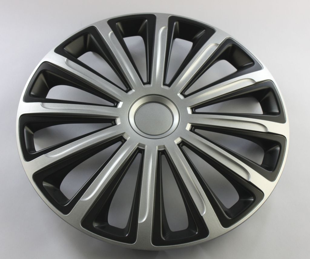 SET Radkappen Radzierblenden 4er Satz 14 Trend silver-black