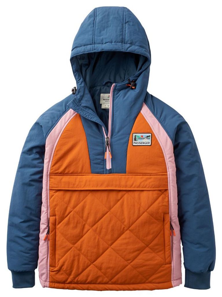 Ocean 2.0 Insulated 1/2 Zip Jacket Women XS orange - dark denim/sunset orange