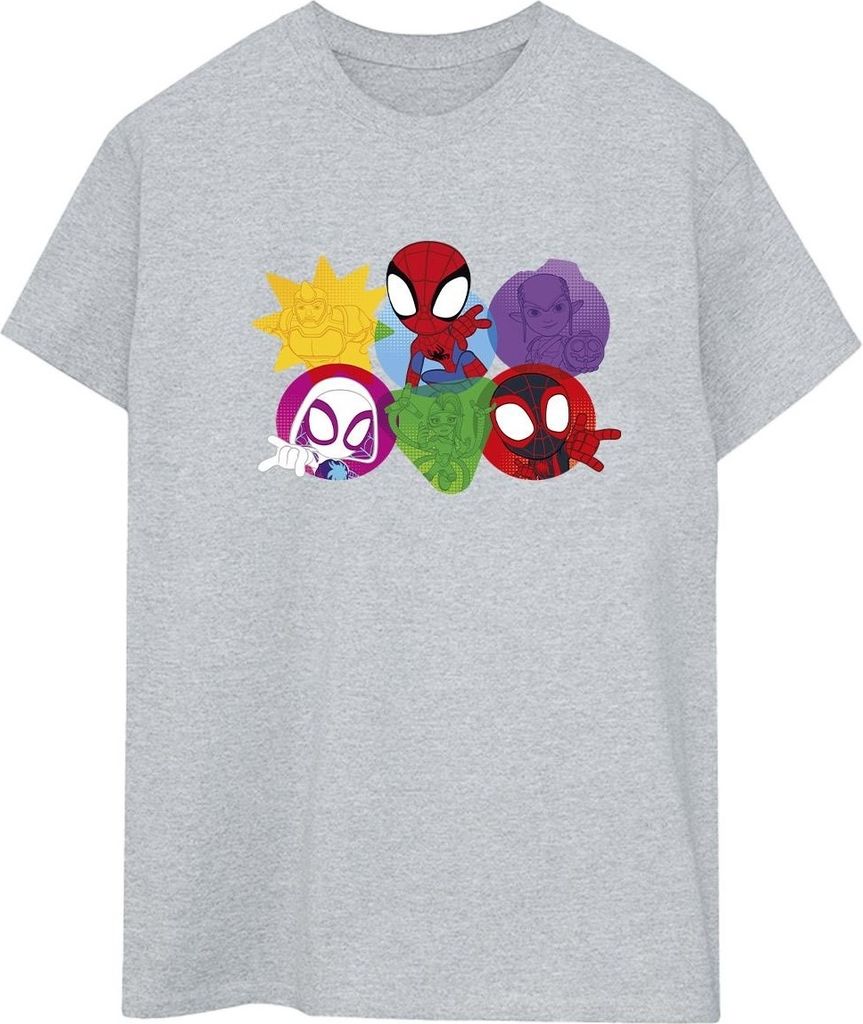 Marvel - "Spidey And His Amazing Friends" T-Shirt für Damen BI43984 (M) (Grau)