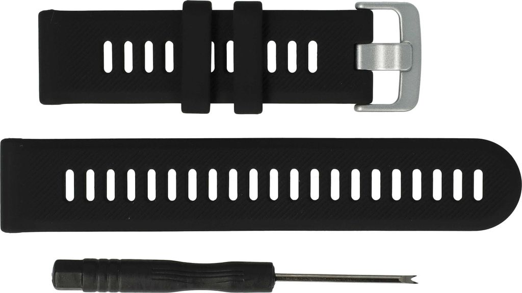 vhbw Ersatz Armband kompatibel mit Garmin Forerunner 945 LTE, 745 Fitnessuhr, Smartwatch - 9 + 12,2 cm Silikon schwarz