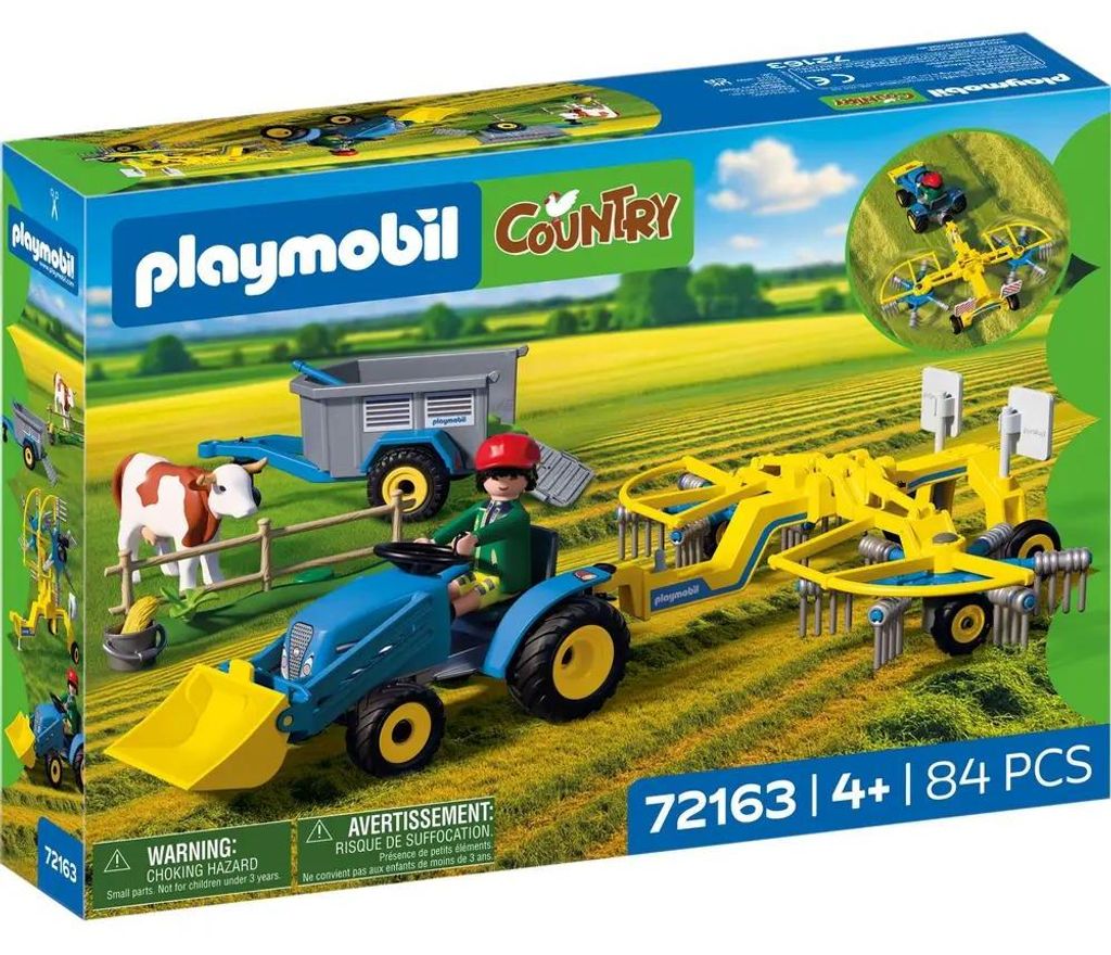 PLAYMOBIL. Mały traktor z grabarką do siana Zdjęcie produktu 