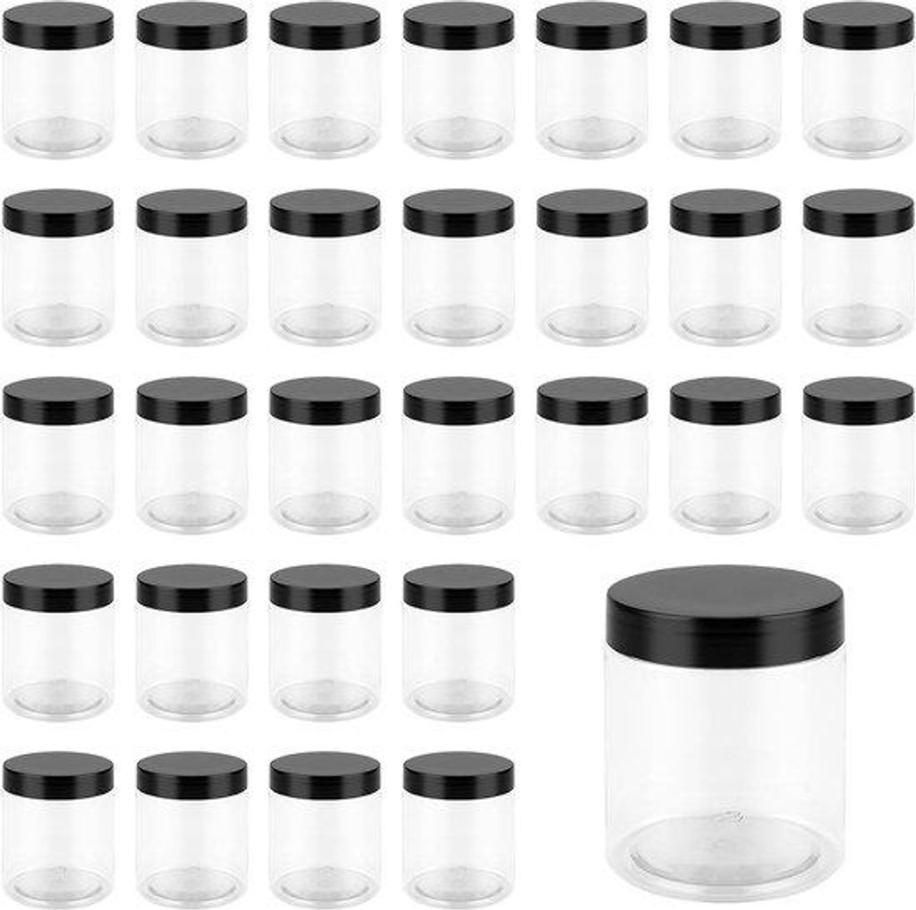 Transparente Küchenbehälter mit Deckel, 250 ml Aufbewahrungsboxen