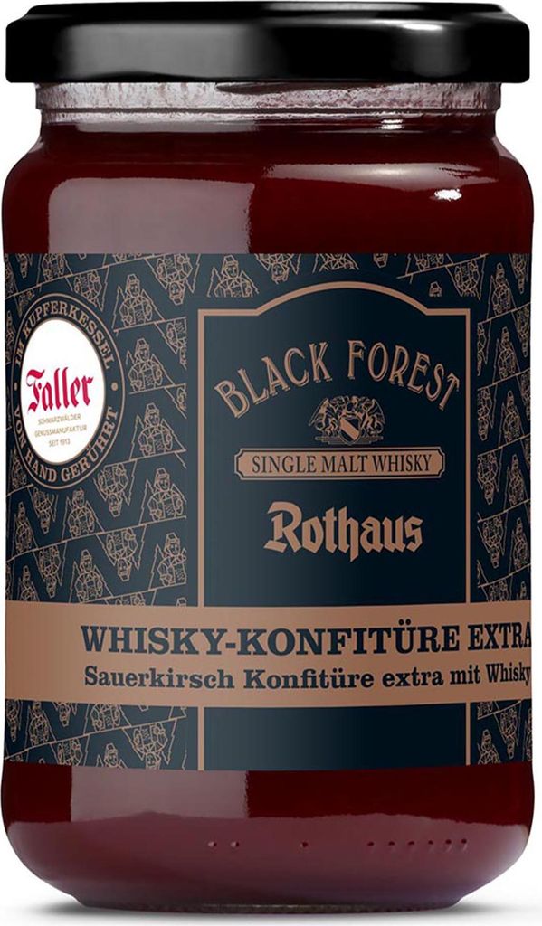 Faller Sauerkirsch-Konfitüre mit Rothaus Whisky – Hausgemachter Genuss aus dem Schwarzwald