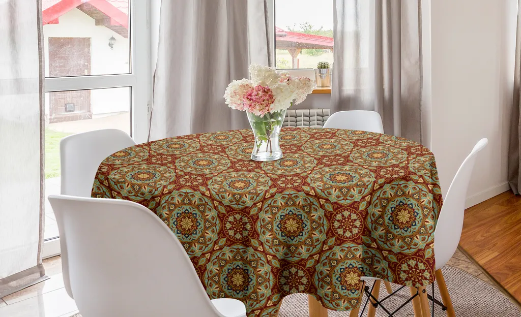 Tovaglia Circolare Mosaico Medievale ABAKUHAUS 150cm Mandala