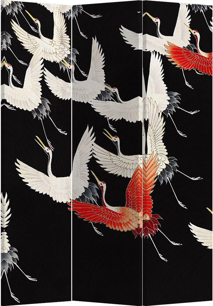 Fine Asianliving Paravent Raumteiler Spanische Wand Trennwand Room Divider Raumtrenner Sichtschutz Japanisch Orientalisch Chinesisch L120xH180cm Be...