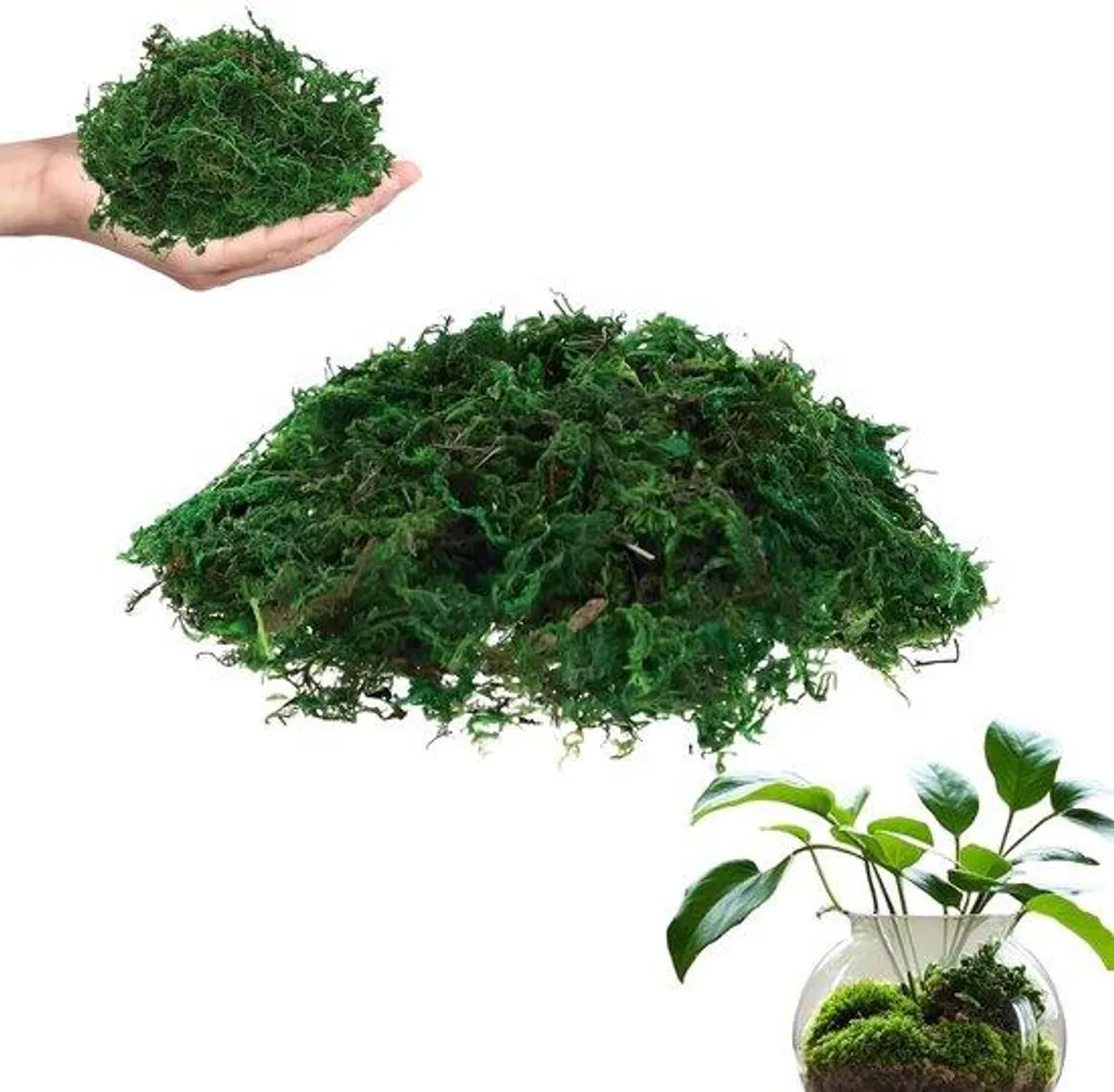 Mousse artificielle verte 200g - Imitation naturelle haute qualité