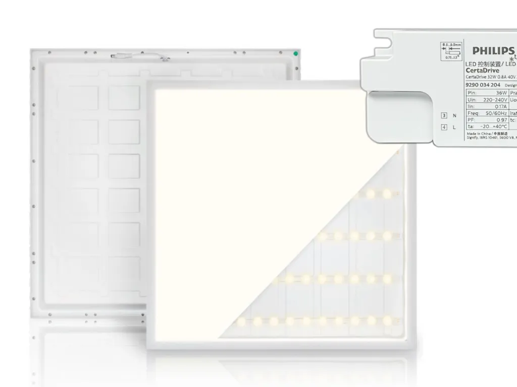 Plafonnier LED 60x60 Dalle Lumineuse 32W 4000K Blanc Neutre Pavé