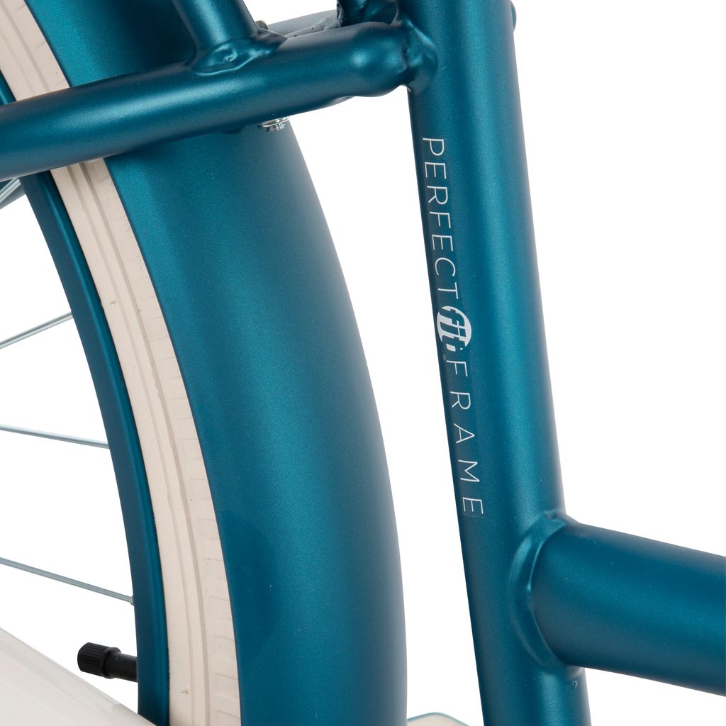 Huffy Fairmont Vélo Cruiser Fille - 20 Pouces - Bleu Sarcelle - Cadre Acier - Garde-boue - Pour 6-9 Ans (112-142 Cm) - Assemblé à 95%