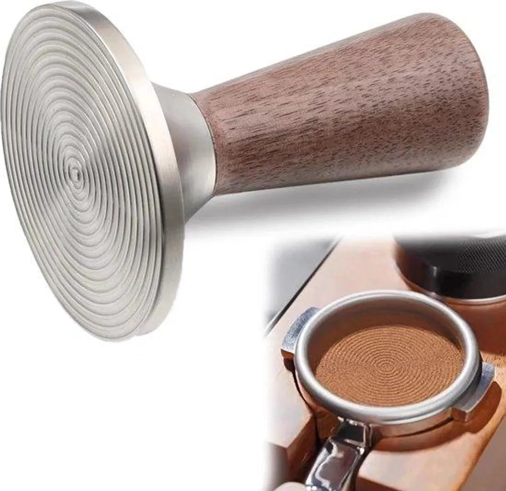 Presse-café 53 mm en inox pour barista, tamponnage espresso précis 3D