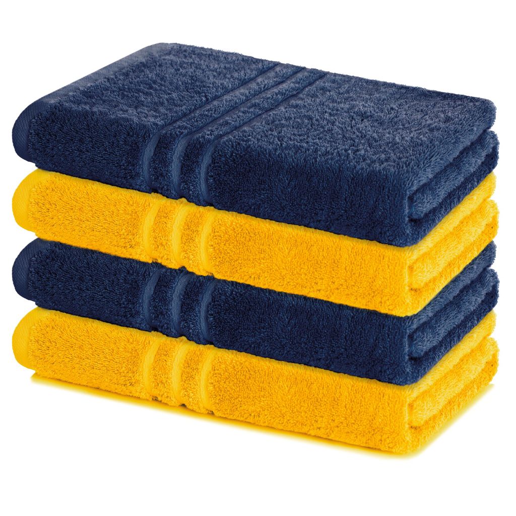Lavea® 4er Set Duschtuch 70x140, 4 Stück, 100% Baumwolle Produktbild 