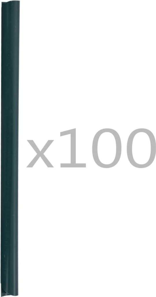 vidaXL 100 pcs. Clips pour brise-vue PVC Vert Image du produit 