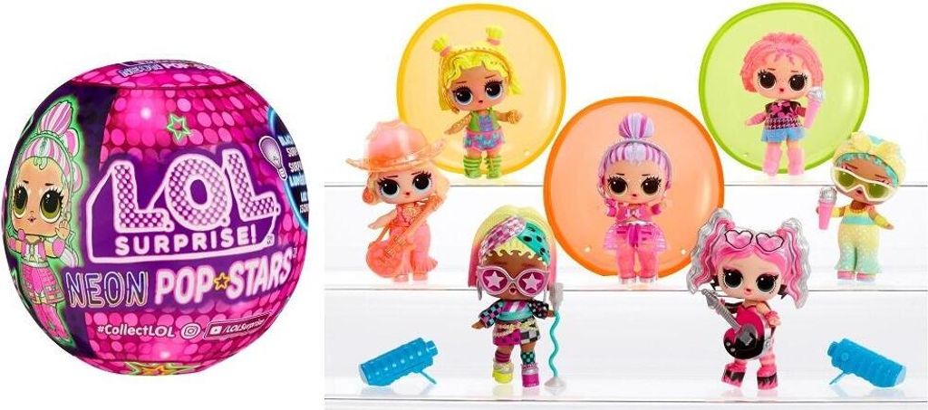 MGA L.O.L. Surprise Neon Pop Stars Tots 120674/12 Produktbild 