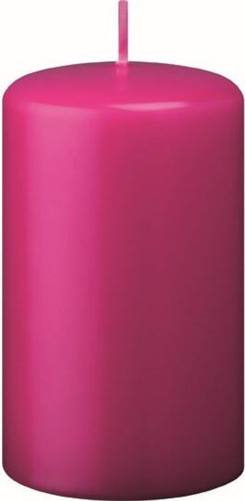Stumpenkerzen Fuchsia 80 x 40 mm, 12 Stück