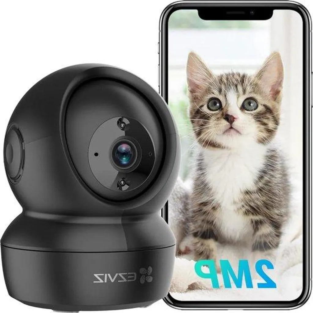 Caméra IP WiFi intérieure rotative Full HD 1080p pour maison et bureau
