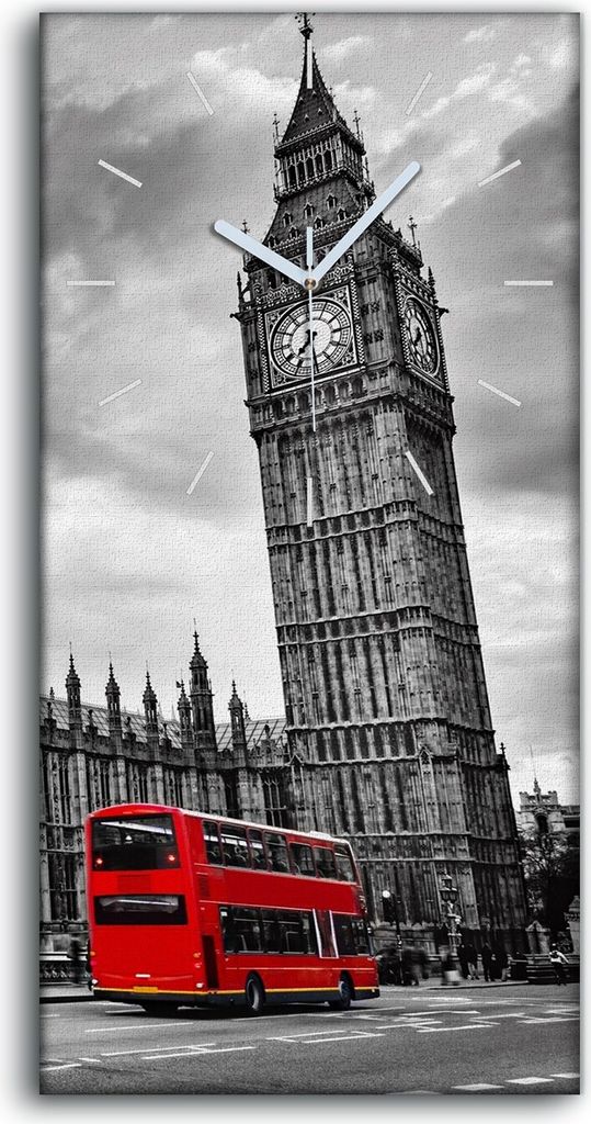 Dekor Leinwand Uhr Wandbilder 30x60 Gemälde London Auge Produktbild 