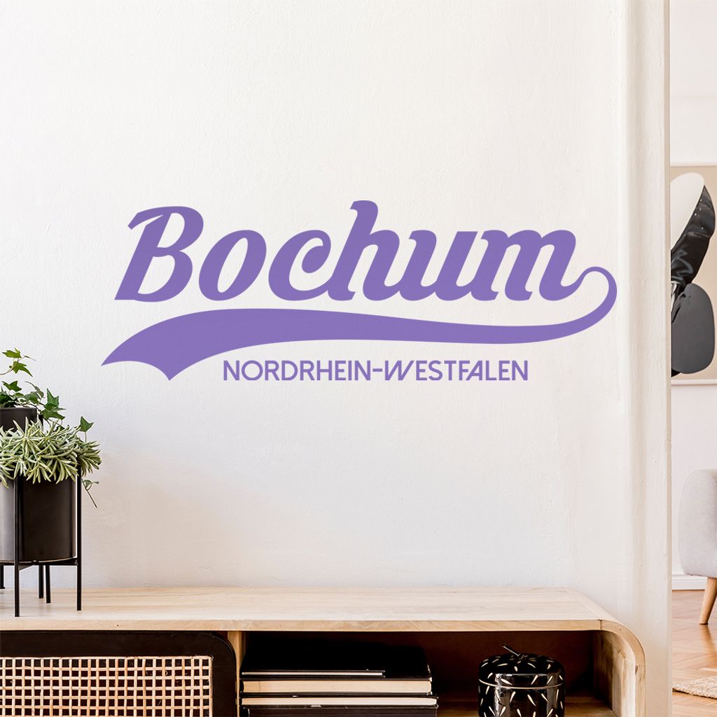 Bochum Nordrhein-Westfalen Wandtattoo Wandaufkleber Wall Sticker - Dekoration, Küche, Wohnzimmer, Schlafzimmer, Badezimmer