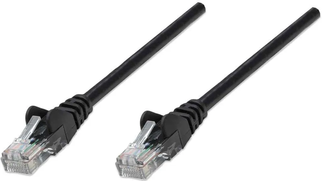 Cavo di Rete Cat6 5m Intellinet Nero UTP - Patch Cable Professionale RJ45