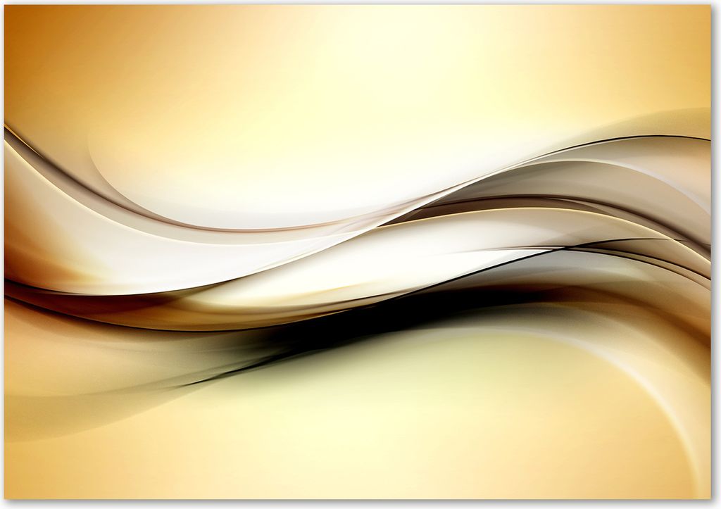 Tulup Leinwandbild - 100x70 cm - Wandkunst - Drucke auf Leinwand - Leinwanddruck - Kunst: modern & klassisch - Gold - Abstraktes