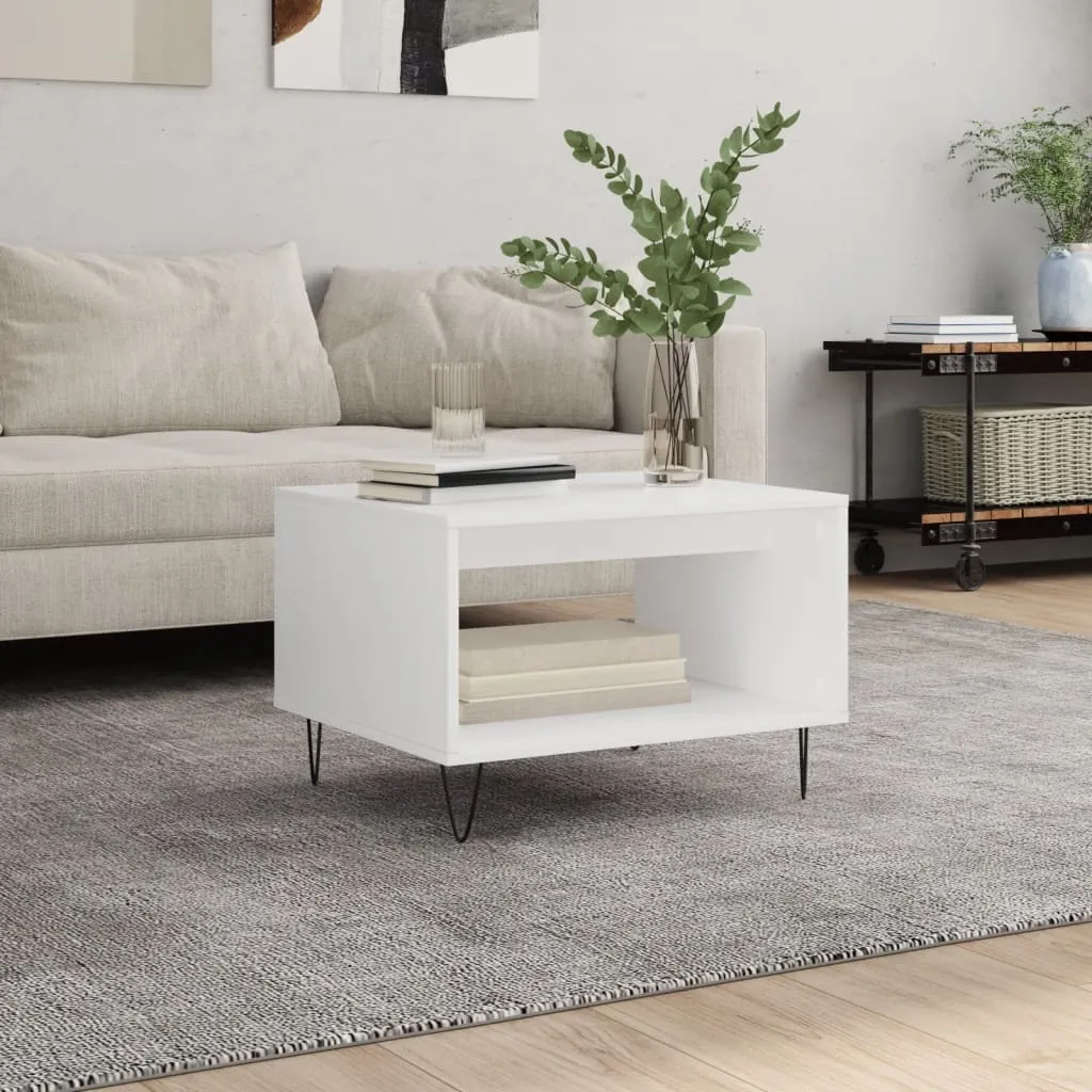 Tavolino Bianco Maison Exclusive 60x50x40 - Eleganza Lignea per Casa