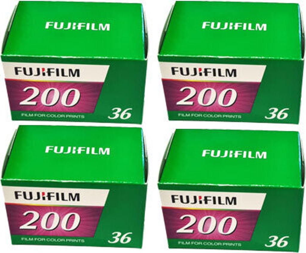 4 x Fujifilm 200 EC EU 36EX Speed Film