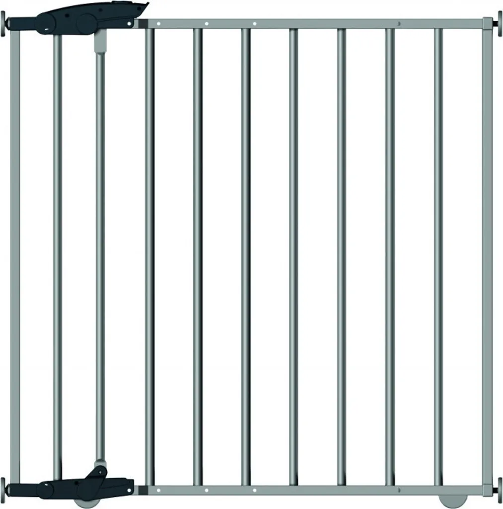 Barrière enfant ELIA extensible 72,5-106cm métal argenté haute qualité