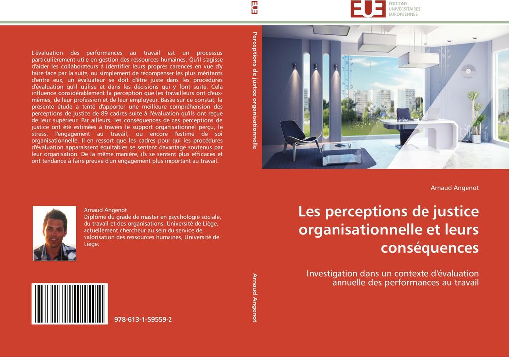 Les perceptions de justice organisationnelle et leurs conséquences