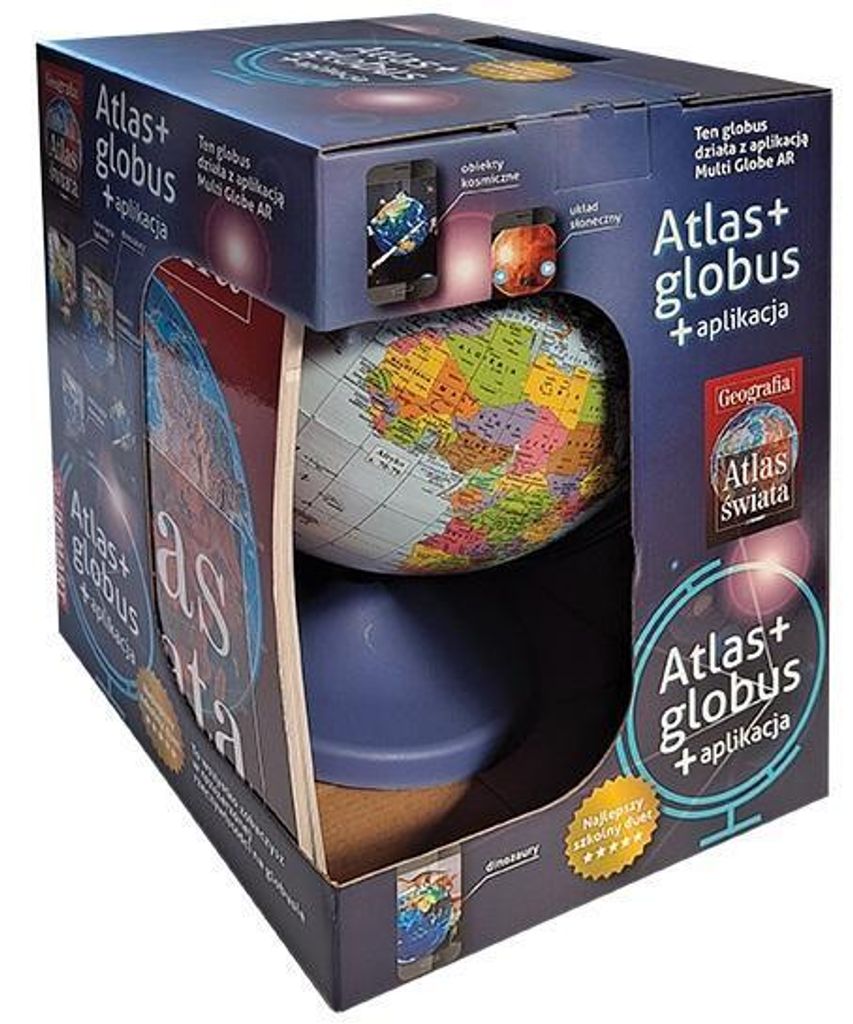 Die Welt. Schulpaket: Geografischer Atlas + politischer Globus mit App. Erscheint 2025. Demart
