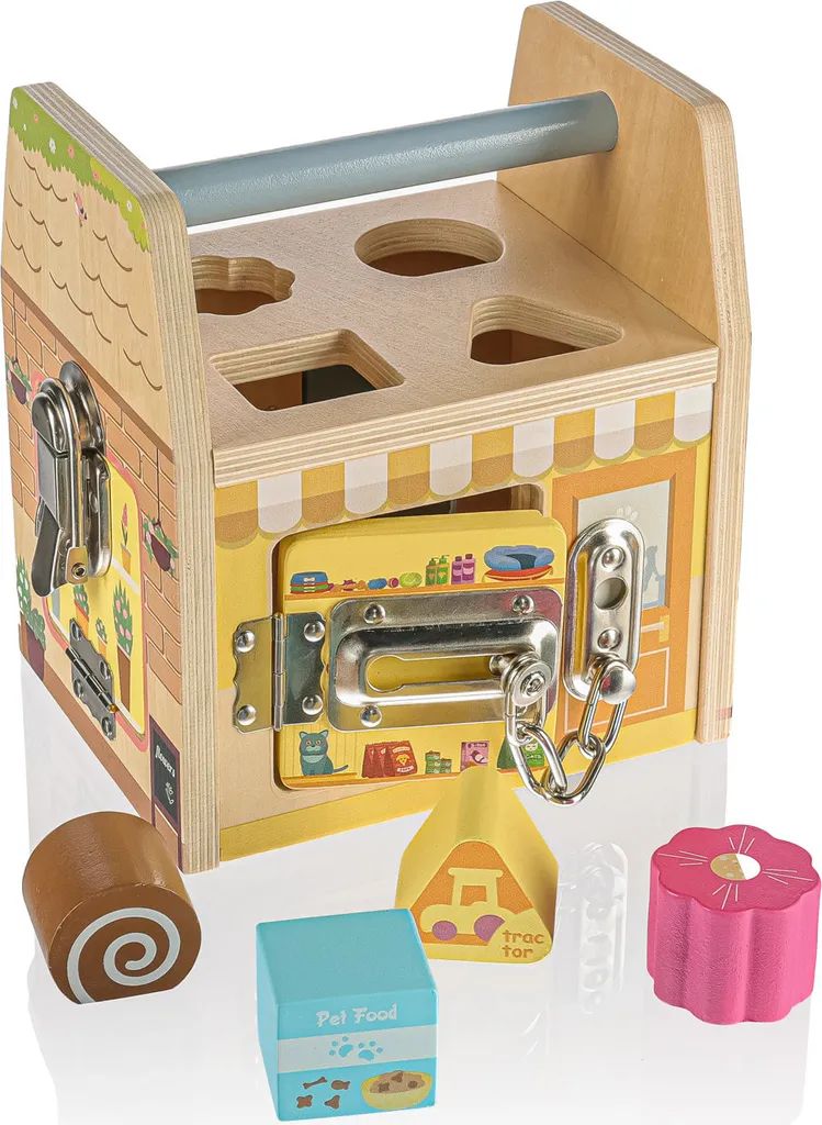 ZOPA Cube Montessori en bois 2023 - Jouet éducatif d'éveil sensoriel