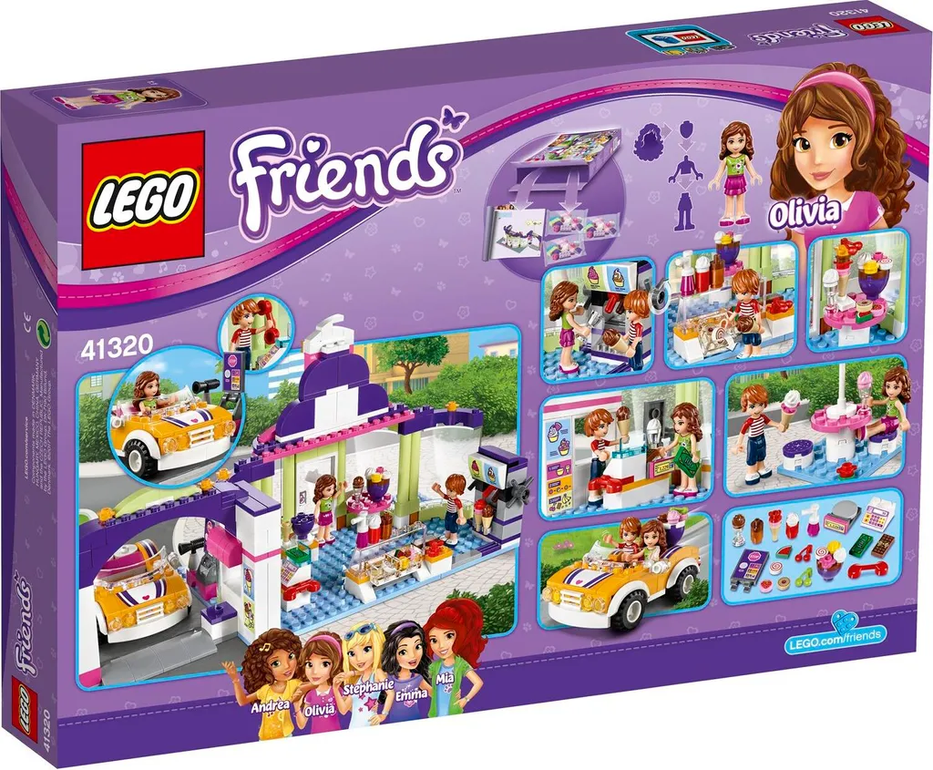 Jeu de Construction Salon de Yaourt Glacé Lego Friends 41320 complet