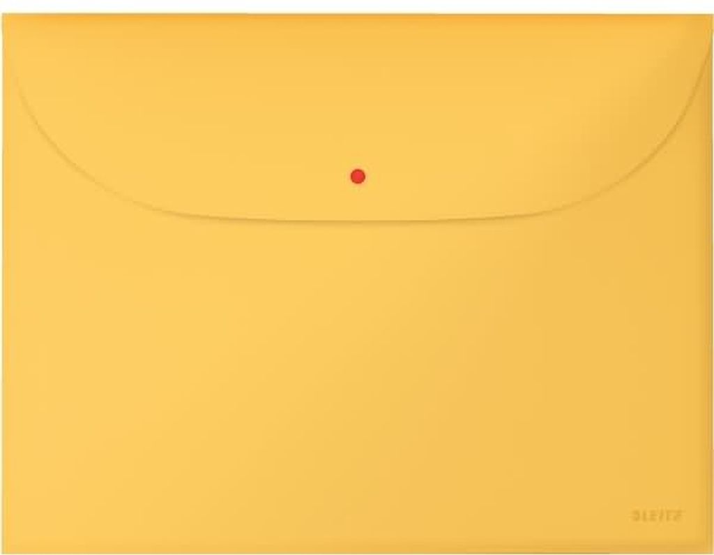 Dokumententasche Cosy und Druckknopf und Zusatzfach A4 PP VE=12x3 Stück gelb