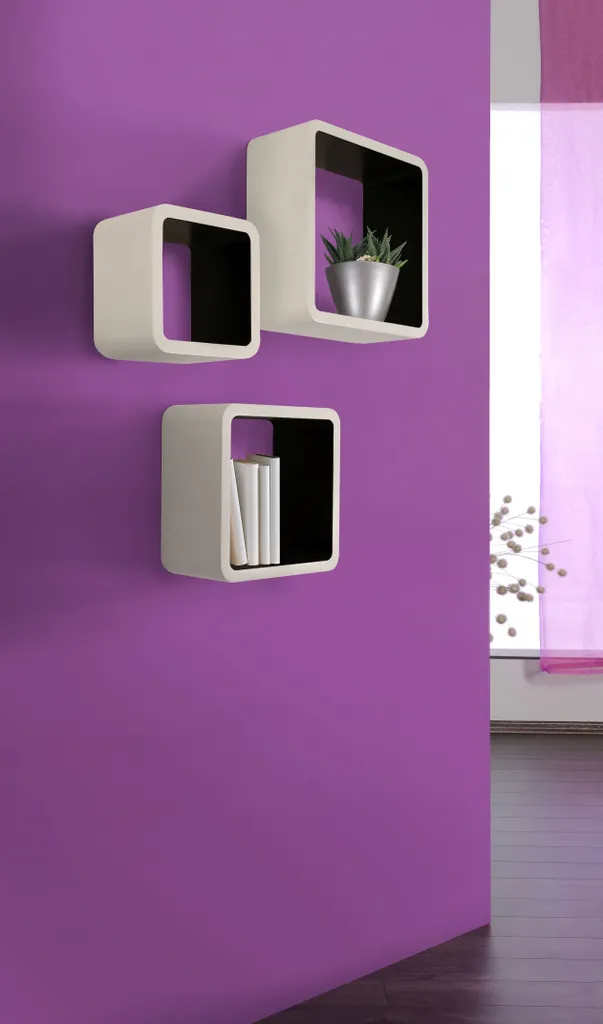 Étagère de salon Cubo lot de 3 pour décoration murale et petits livres