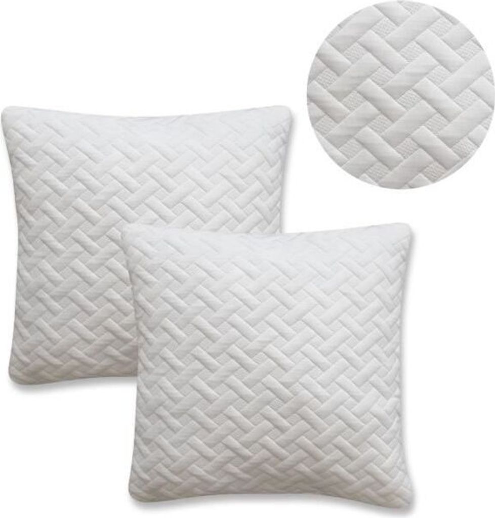 TODAY Memory Foam Kissen, 60x60 cm, 2er-Pack, Weiß, Medium Komfort