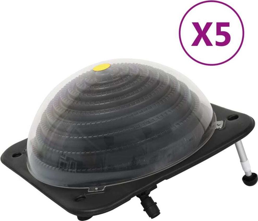 HOMMIE Solarkugel Poolheizung 5 Stk. 75x75x36cm HDPE Aluminium Promotion529900 - Poolzubehör