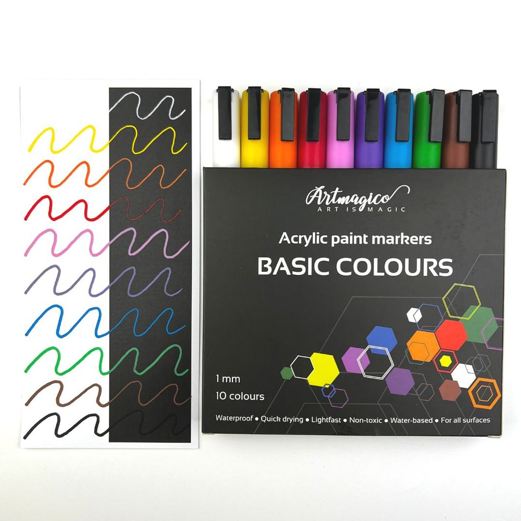 Artmagico akrylové popisovače s jemným hrotem - základní - Obrázek produktu 2