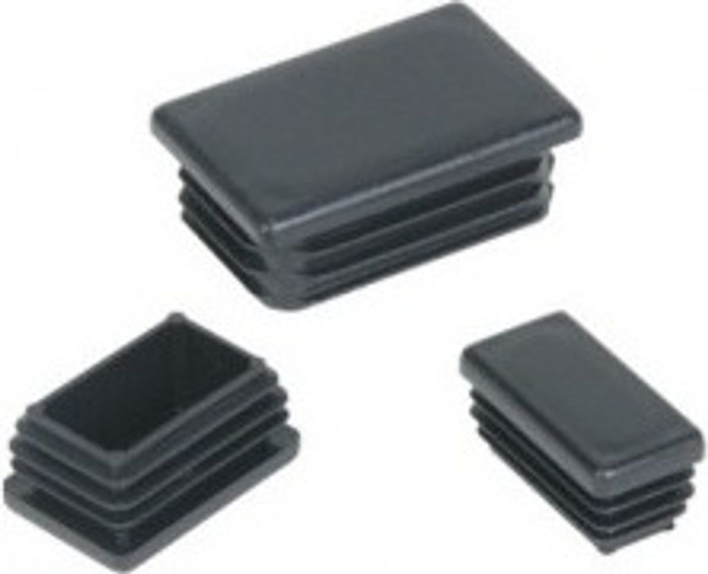 Rechteckiger Stahldübel 10x40mm, schwarz - Packung 100 Stück