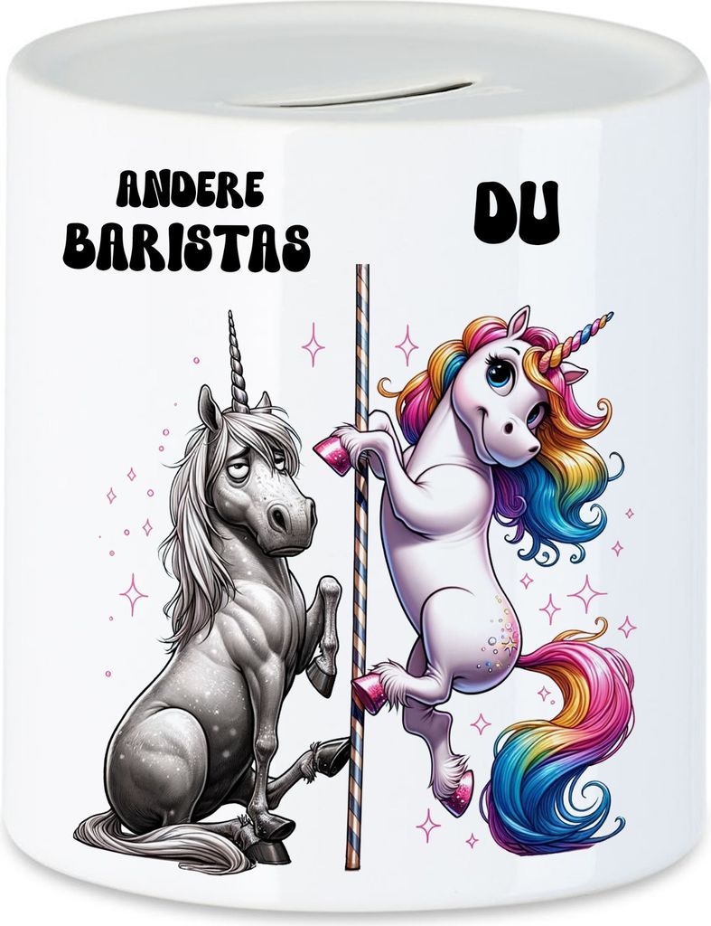 Andere Baristas Du Einhorn Spardose Coffee Expert Latte-Art Einzigartig