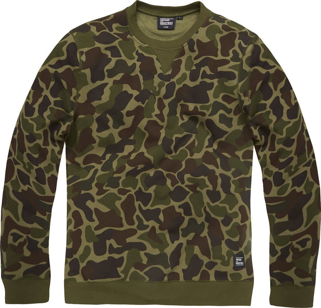 Vintage Industries Camo Greeley Sweatshirt, camouflage, L Produktbild 