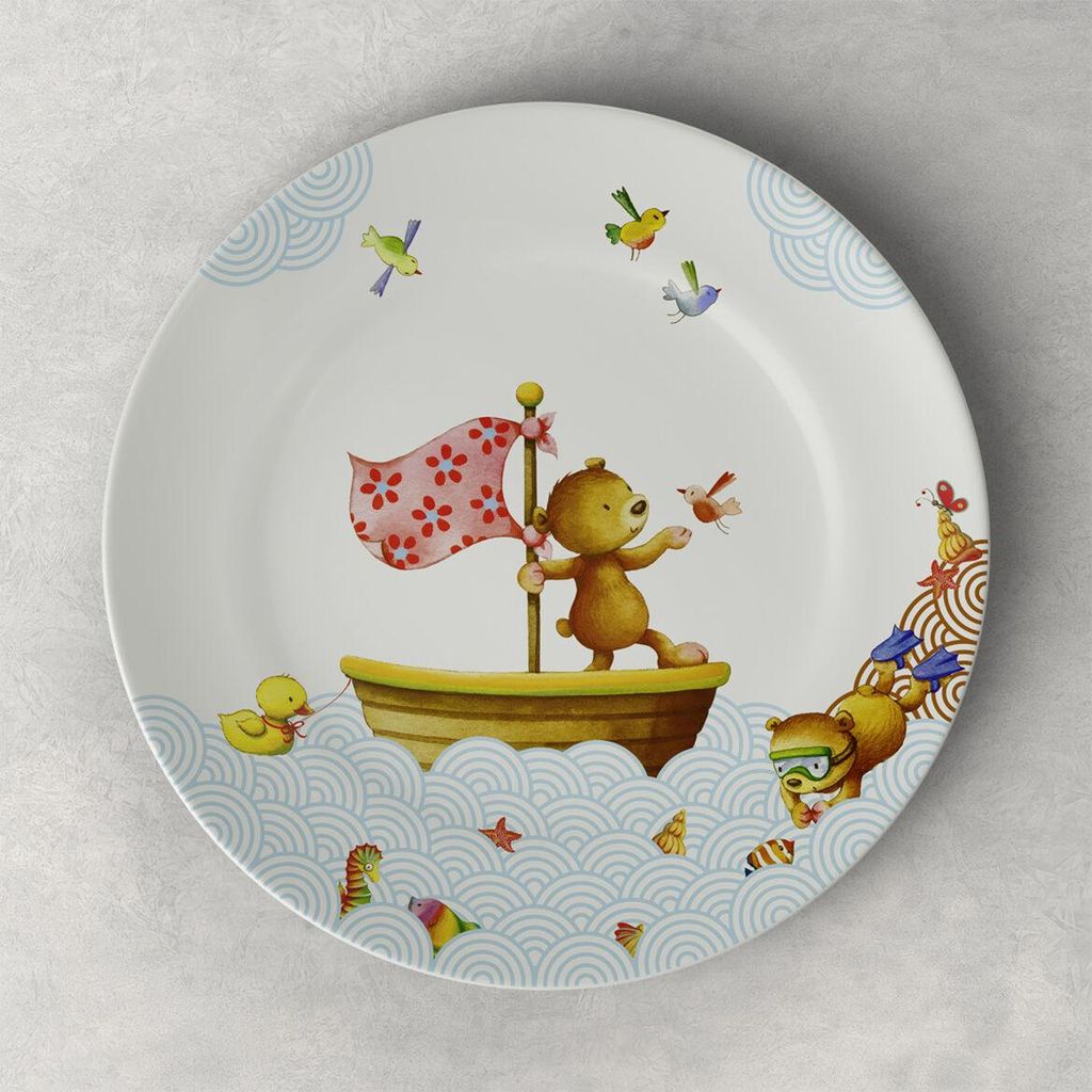 Villeroy & Boch HAPPY AS A BEAR dětský talíř plochý - Obrázek produktu 