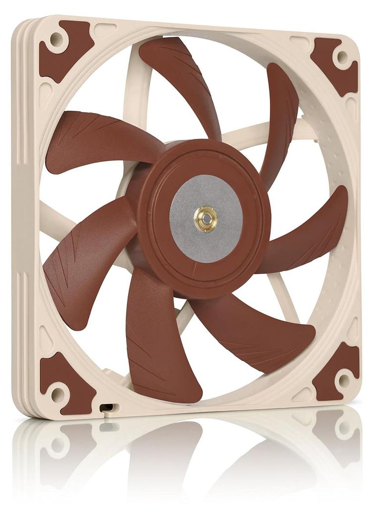 NF-A12x15 FLX, Ventilateur Haut de Gamme Silencieux de Faible Épaisseur, 3 Broches (120x15 mm, Marron)