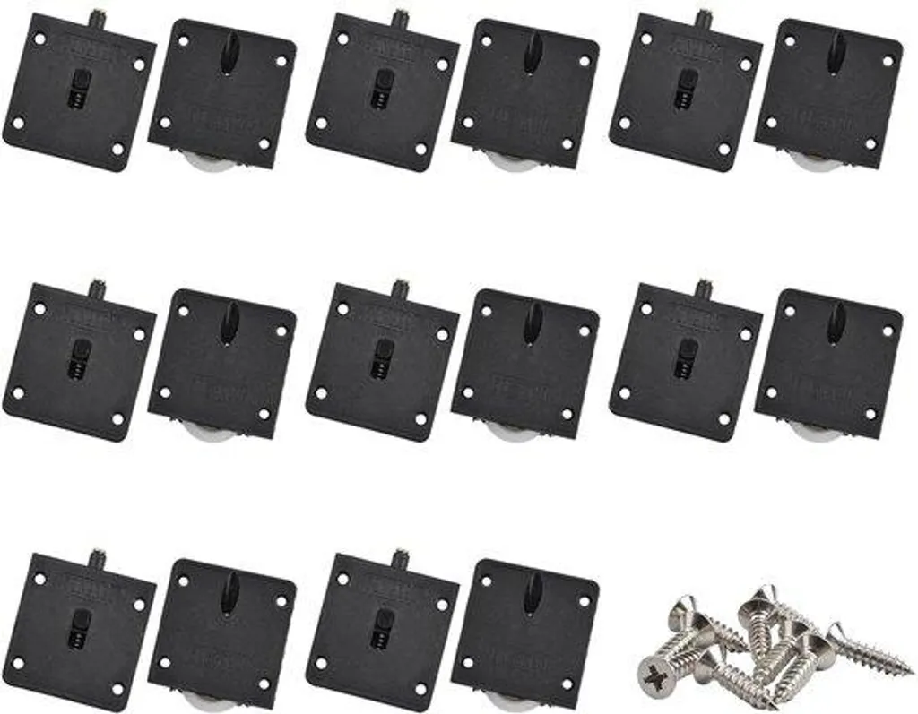 Poulies Flexibles pour Rails Courbes - Lot de 8 Pièces ABS Incassable