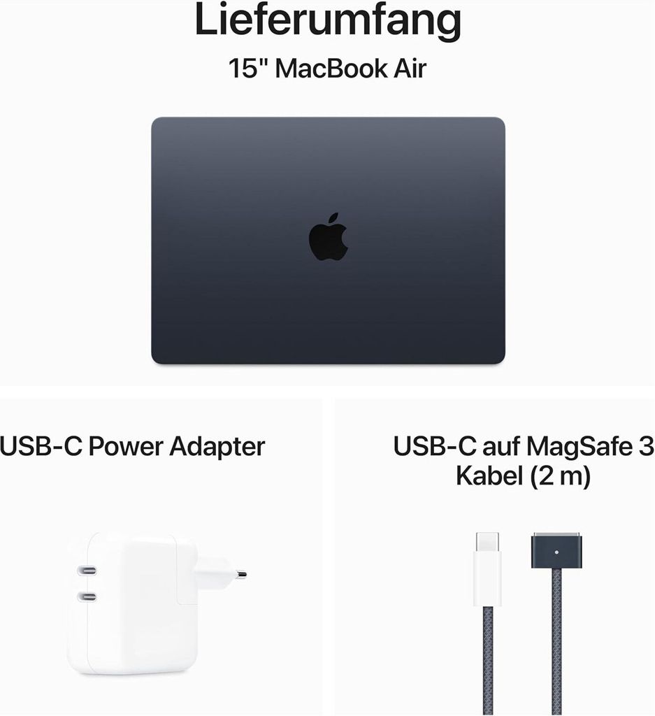 Apple MacBook Air 15" M3 MRYU3D/A Mitternacht Apple M3 Obrázok produktu 11