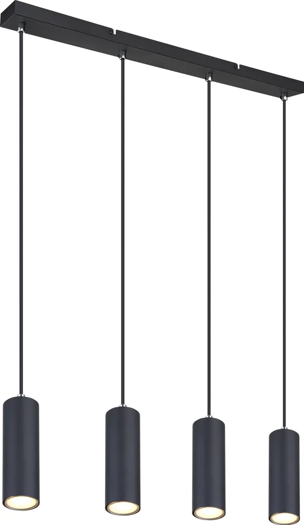 Globo Lighting Lampada Sospensione Nero Matt 4x GU10 | Design Moderno