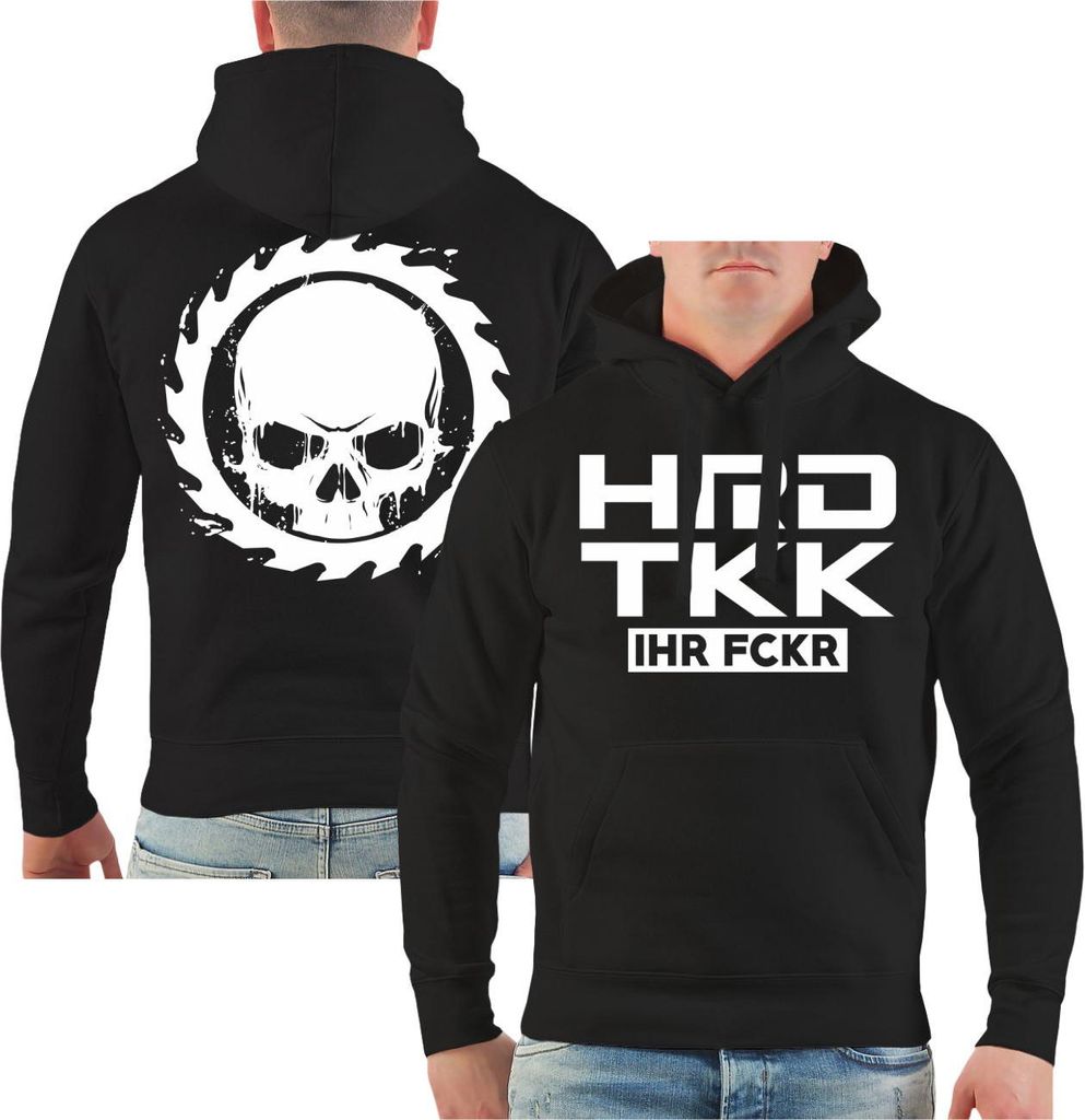 Herren Kapuzenpullover Hard Tekk Ihr FCKR