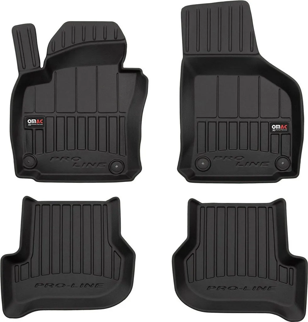Tappetini TPE Seat Toledo 2004-2009: Protezione Su Misura 4pz Nero