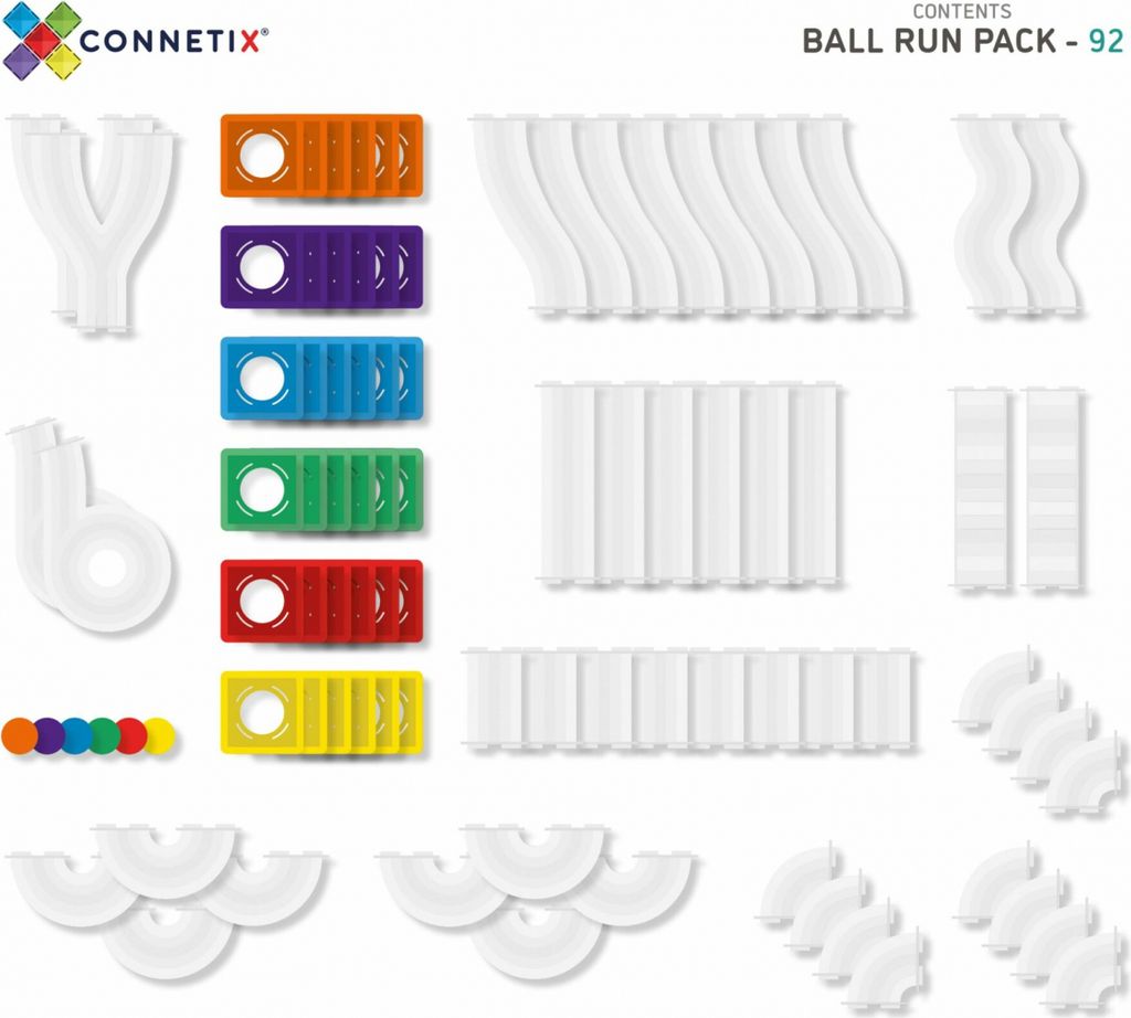 Connetix Tiles - kuličkodráha (92 ks) Obrázek produktu 9